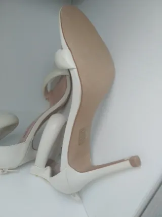 Sandalias MissPap tacón blanco talla 39