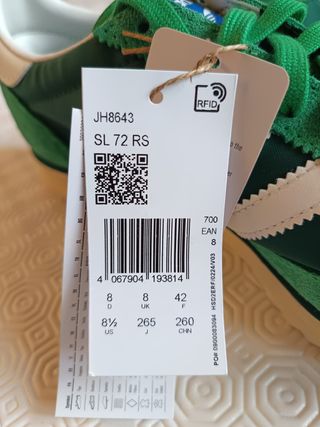 Adidas Originals SL 72 RS JH8643 Verde 42