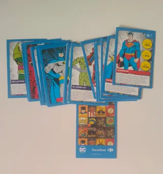 Colección cartas DC Carrefour