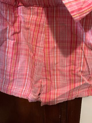 Peto rosa cuadros faldapantalon Kidkanai T.3