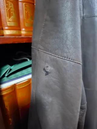 Chaqueta de piel tres cuartos hombre