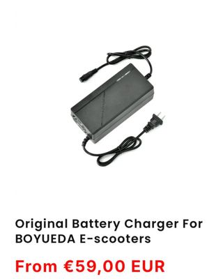 Cargador Original BOYUEDA Patinetes Eléctricos