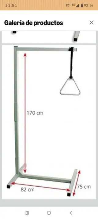 Trapecio de potencia desmontable