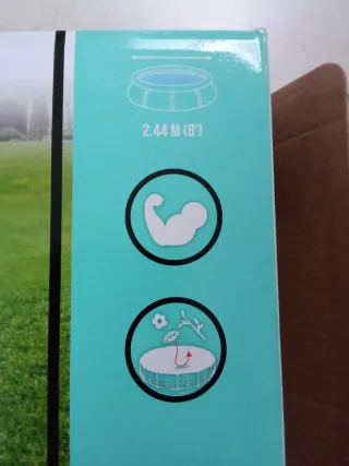 Piscina hinchable con tapa y bomba