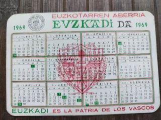 Calendario político Vasco Euskadi
