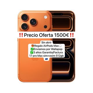 iPhone 17 Pro Max 512GB Naranja SIN ABRIR