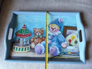 Bandeja infantil de madera