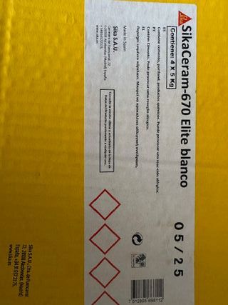 Sikaceram 670 Elite Blanco. 20Kg de Borada