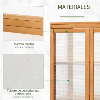 Invernadero Madera Policarbonato