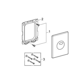 Placca Grohe SKATE colore cromo 38862000
