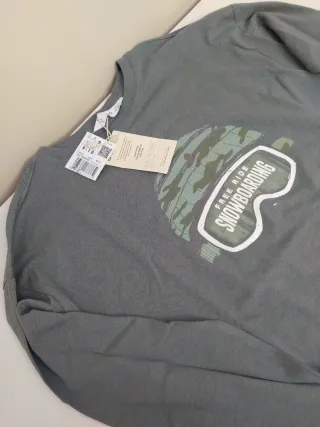 Camiseta Mango niño algodón manga larga T. 9-10