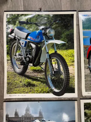 Set di 8 poster moto Rieju classiche