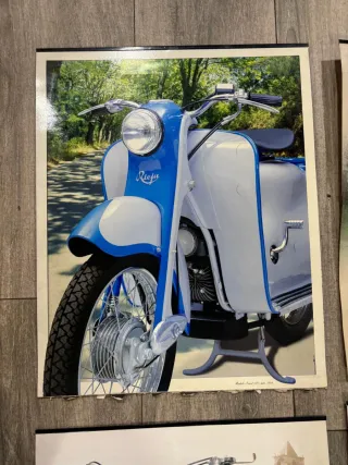 Set di 8 poster moto Rieju classiche