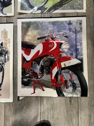 Set di 8 poster moto Rieju classiche