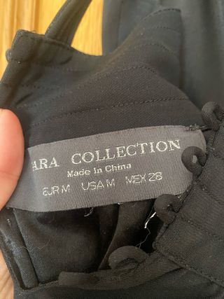 Vestido Zara Negro Espalda Descubierta