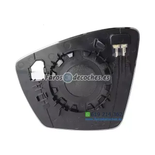 Cristal+Base Espejo Retrovisor Derecho Convexo Té