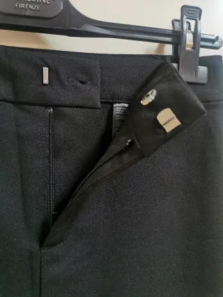 Gonna H&M longuette spacco vita alta nera XS