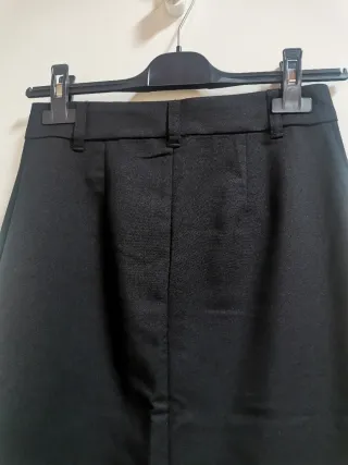 Gonna H&M longuette spacco vita alta nera XS