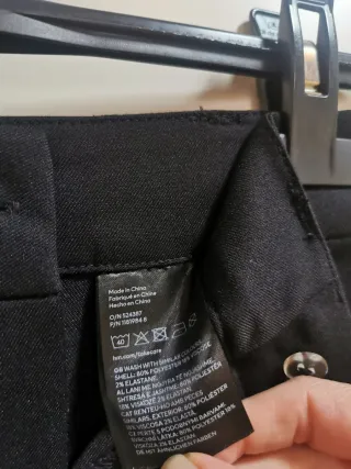 Gonna H&M longuette spacco vita alta nera XS