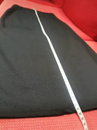 Gonna H&M longuette spacco vita alta nera XS