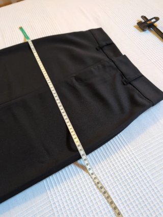Gonna H&M longuette spacco vita alta nera XS