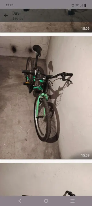 Bicicleta BMX 24 Negra y Verde