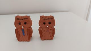 Figuras de búhos decorativas