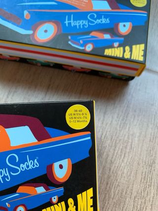 Happy Socks Caja 2 Pares Calcetines Mini & Me