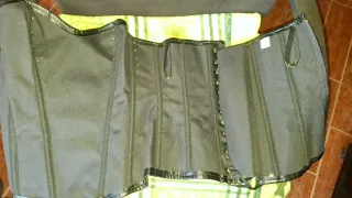 Corsé Negro con Cadenas Talla M
