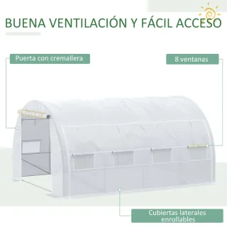Invernadero Túnel Jardín 4x3x2m