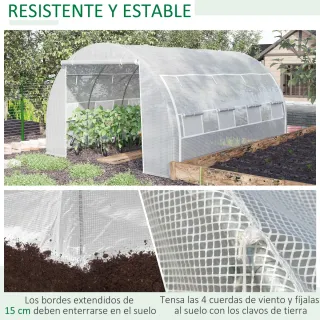 Invernadero Túnel Jardín 4x3x2m