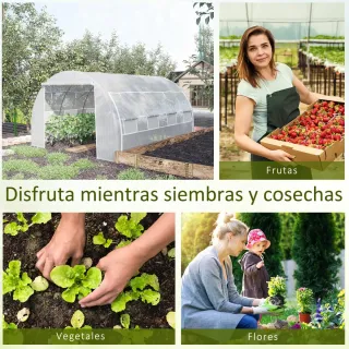 Invernadero Túnel Jardín 4x3x2m