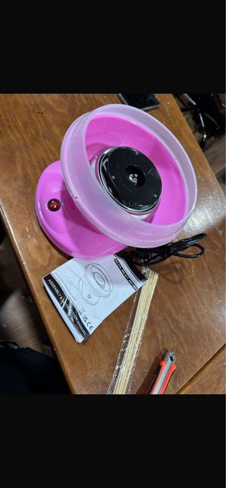 Máquina Algodón Azúcar Rosa