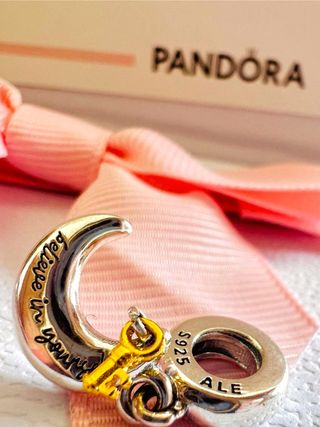 Pandora Charm Luna y Llave Plata S925 ALE