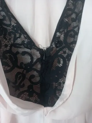 Mono corto con encaje Luisa J&J XL