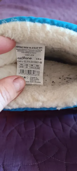 Botas de nieve para niño