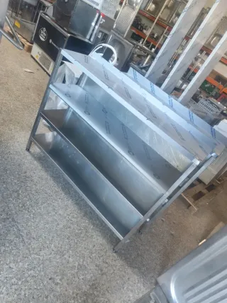 MUEBLE ACERO INOXIDABLE CON ESTANTES 658746091