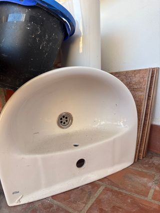 Lavabo de pie Roca blanco