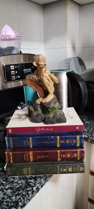 Colección El Señor de los Anillos DVD,figura golum