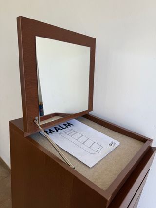 Cómoda IKEA MALM 6 cajones marrón