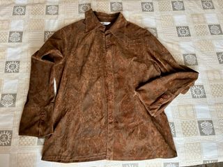Camicia/Giacca vintage effetto scamosciato