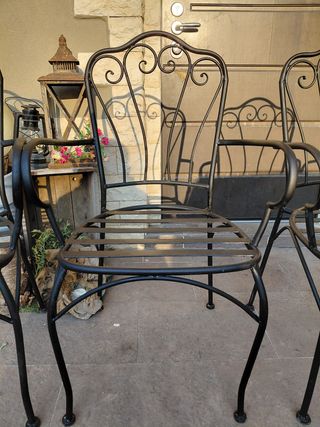 Sedie da giardino in metallo