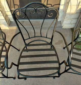 Sedie da giardino in metallo