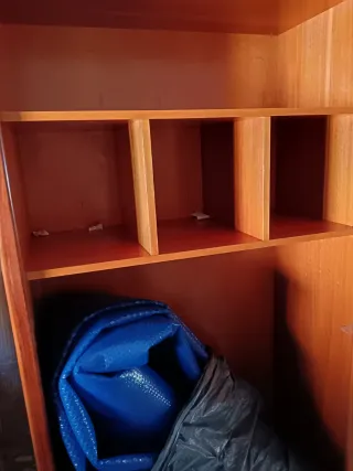 Mueble vestidor de madera