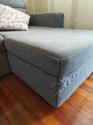 Sofá cama modular gris