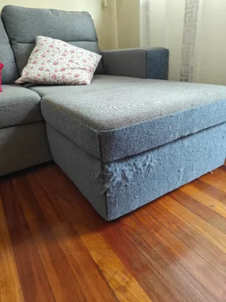 Sofá cama modular gris