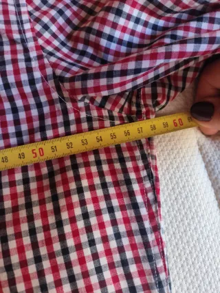 Camisa H&M Cuadros Rojo/Negro Talla L