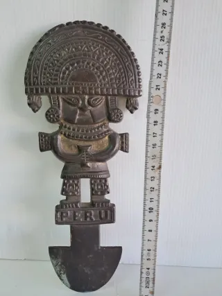 Cuchillo Ceremonial Inca Bronce PERU