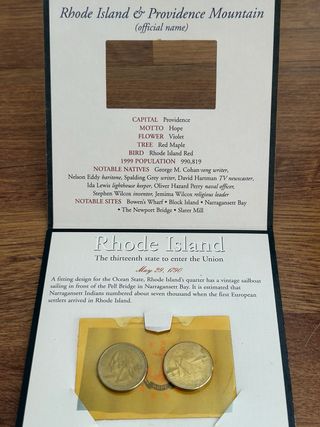 Monedas U.S. Minted Rhode Island Quarter Dollar