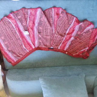 Falda envolvente estampada mujer